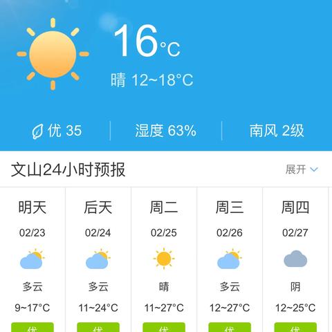 云南天气15天查询一周（15天云南天气预报）
