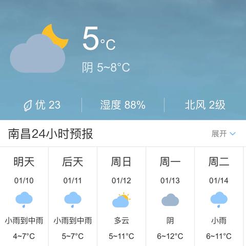 江西南昌天气预报（明天江西南昌天气预报）